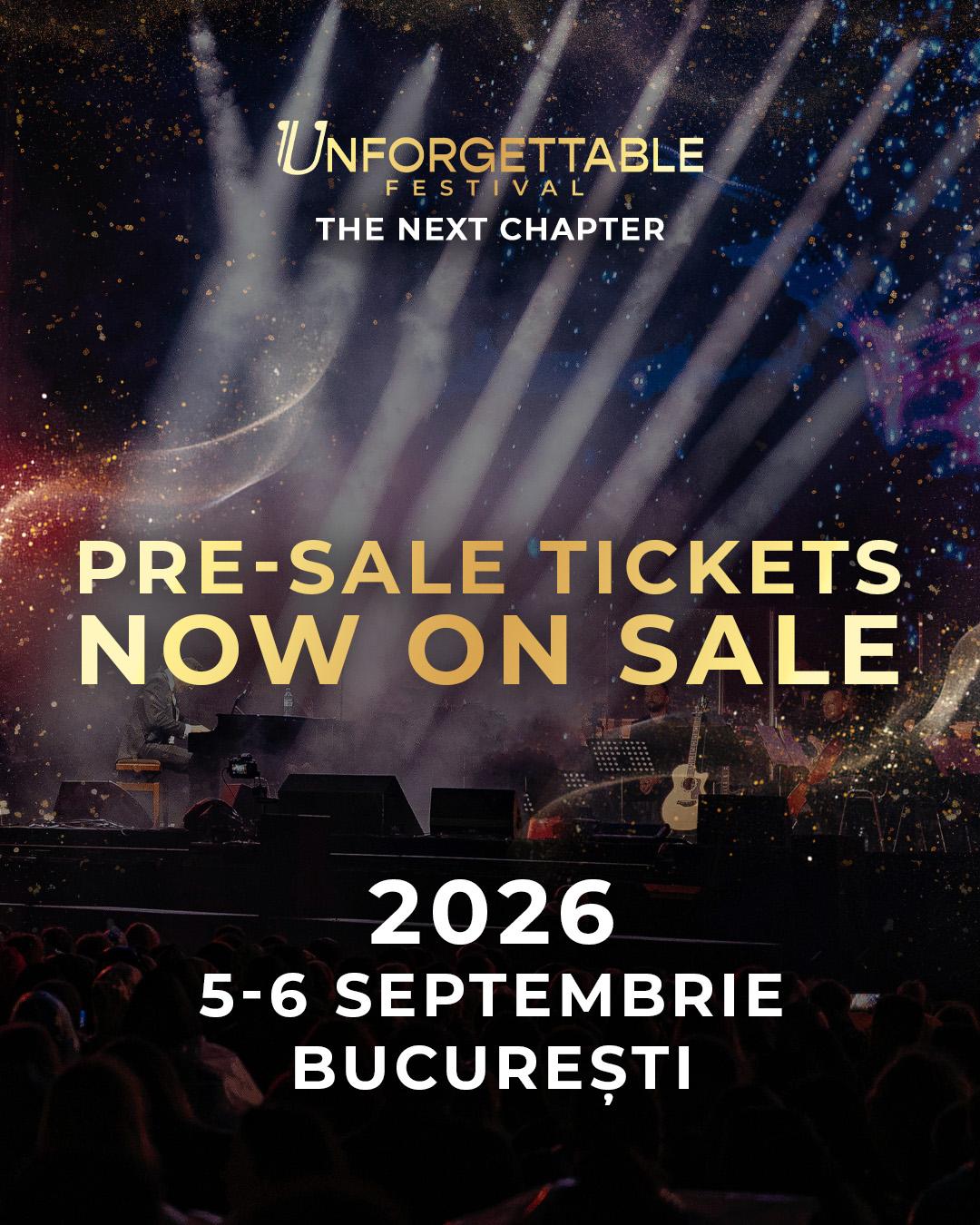 Unforgettable Festival 2026 | 5-6 septembrie | București